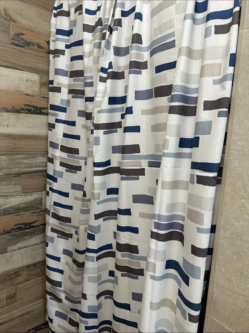 Geometric Pattern Shower Curtain